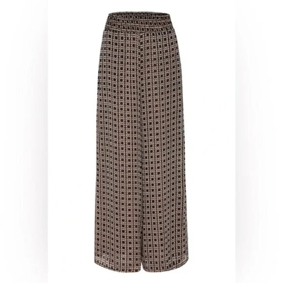 NWT MISA Los Angeles Freda Wide Leg Pant in Lattice Tile Print - Picture 4 of 6